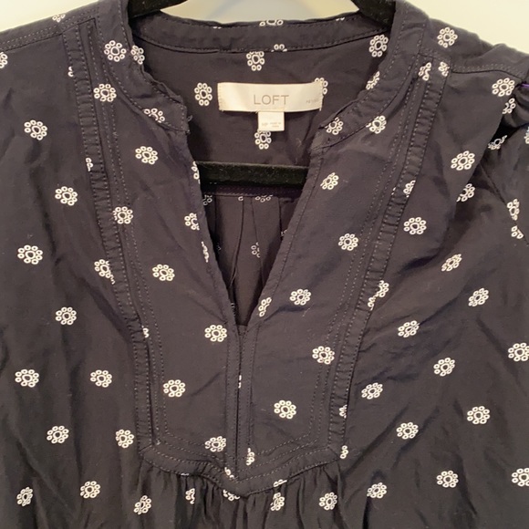 ✨Loft 3/4 Sleeve Blouse Sz M Petite ✨ - Picture 2 of 6